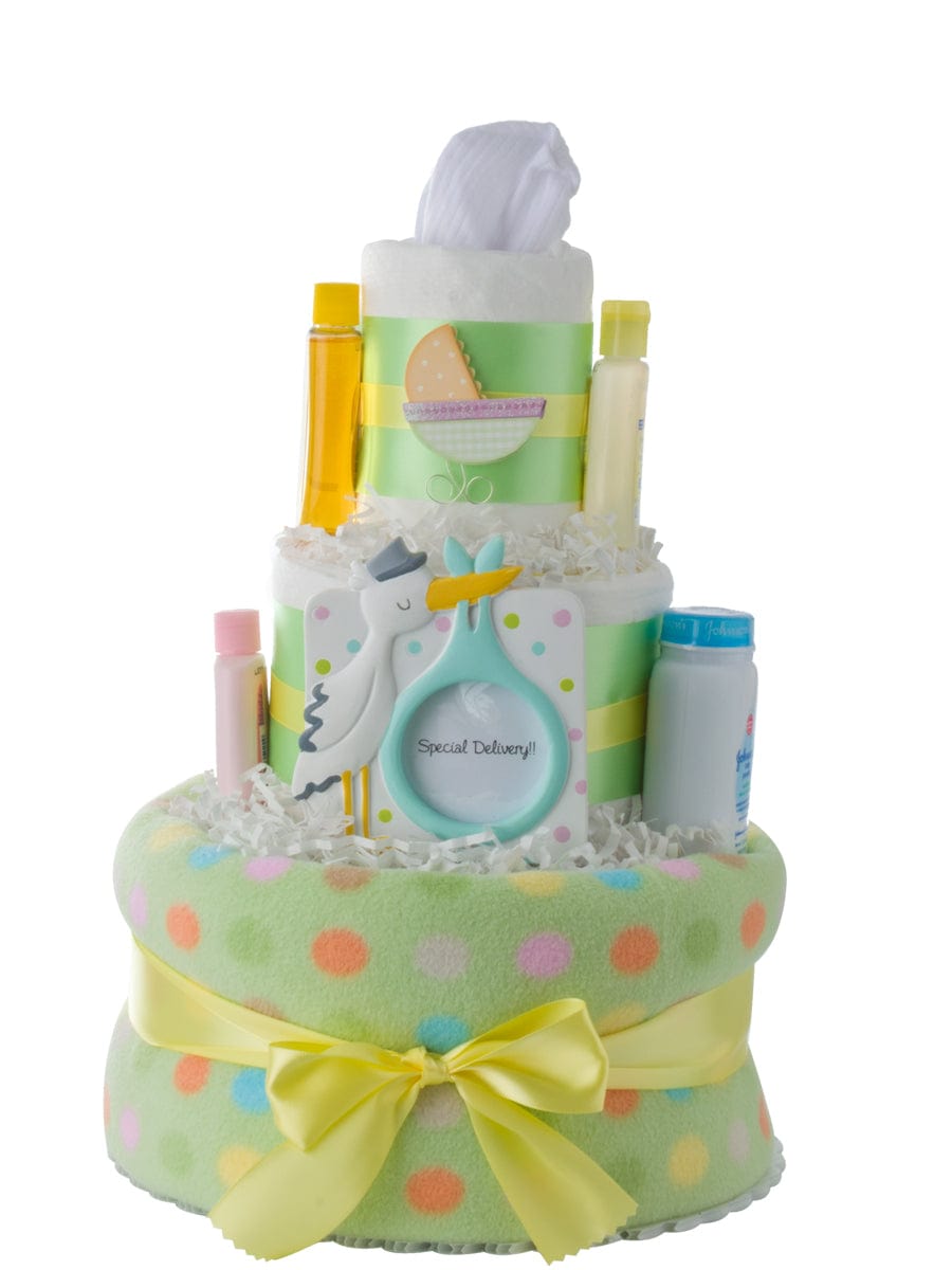 Lil&#39; Baby Cakes Special Delivery Neutral Diaper Cake