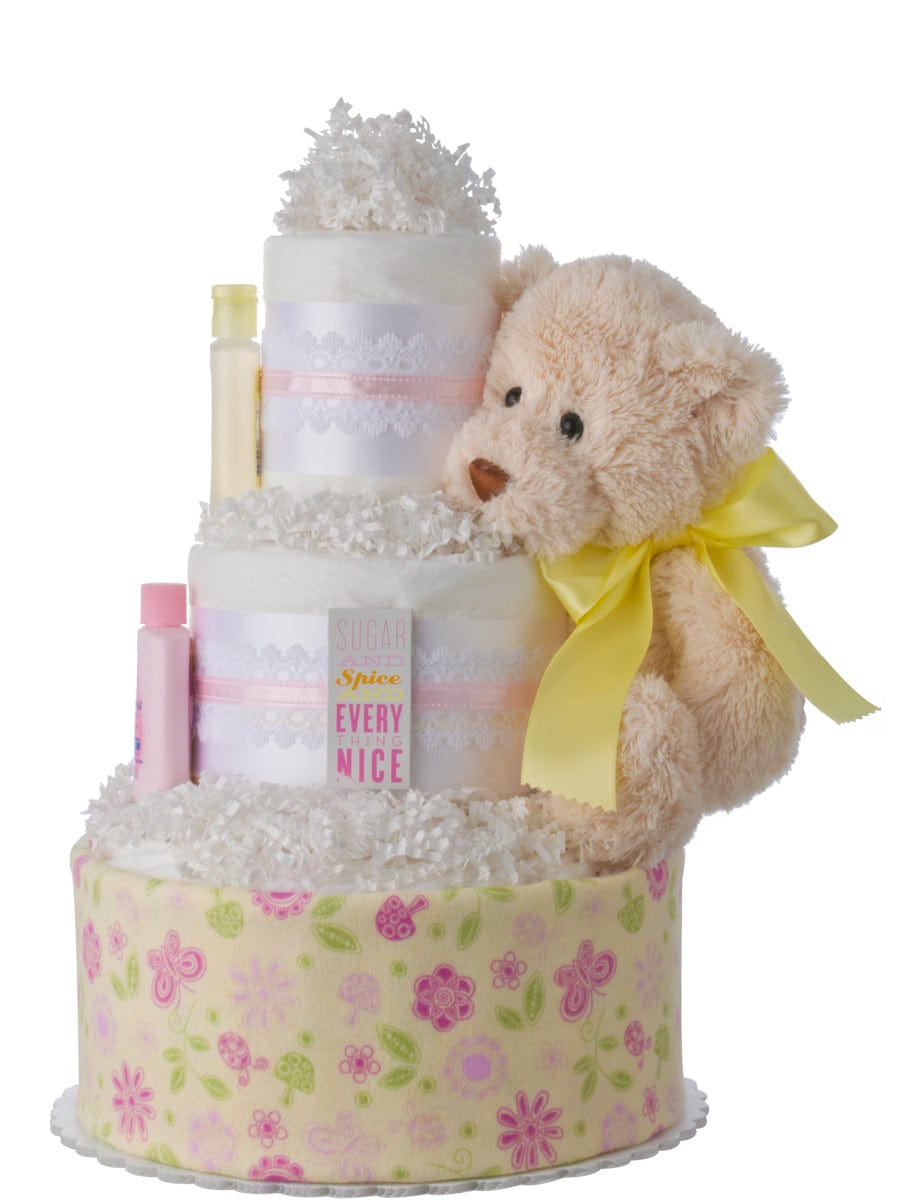 Lil&#39; Baby Cakes Sugar and Spice Diaper Cake for Girls