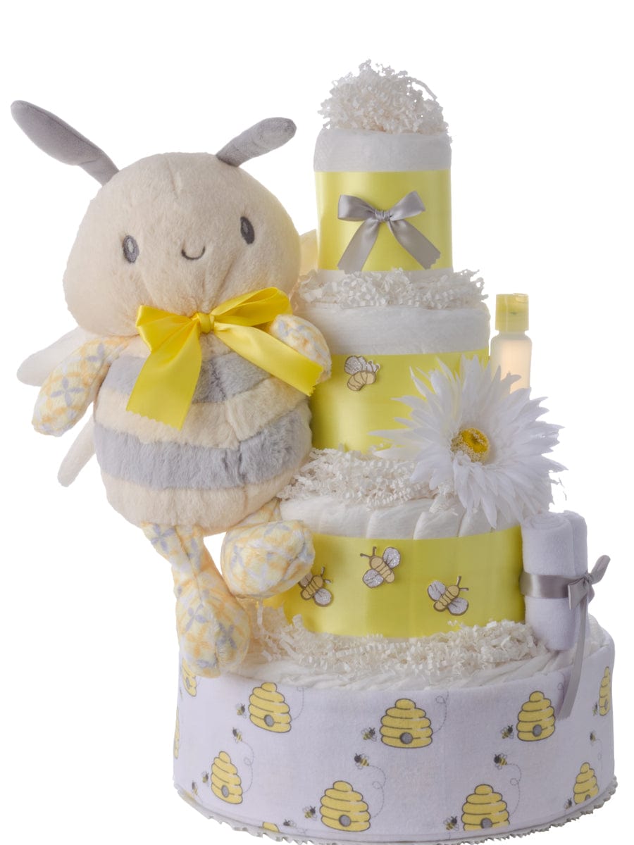 Lil' Baby Cakes Sweet Bee 4 Tier Diaper Cake