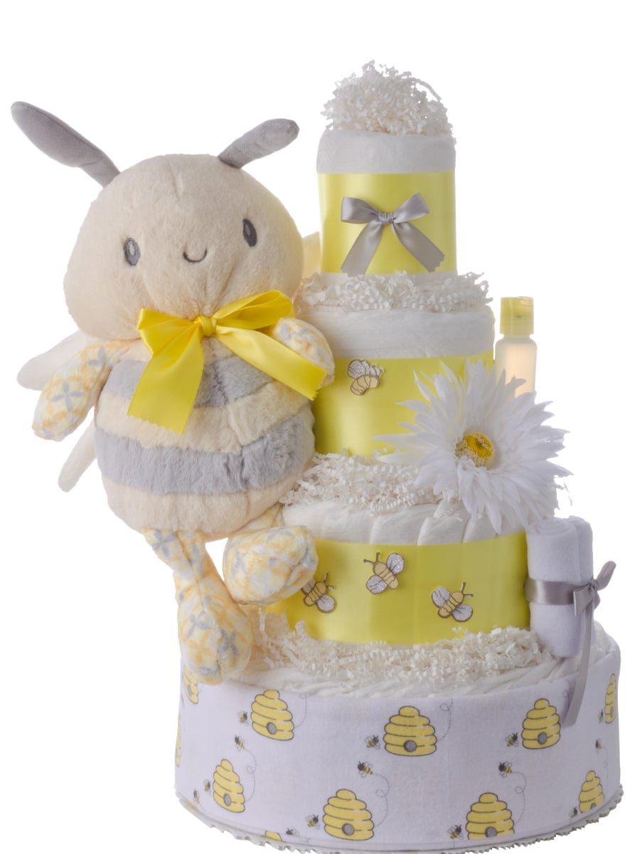 Lil' Baby Cakes Sweet Bee 4 Tier Diaper Cake