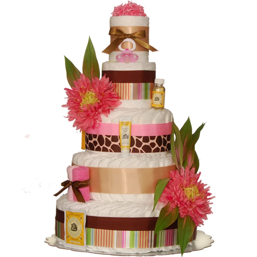 Lil' Baby Cakes Tahitian 5 Tier Diaper Cake