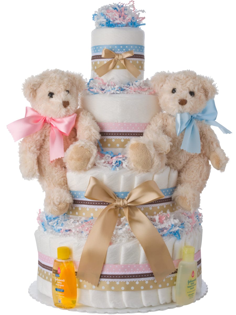 Lil&#39; Baby Cakes Twins Diaper Cake