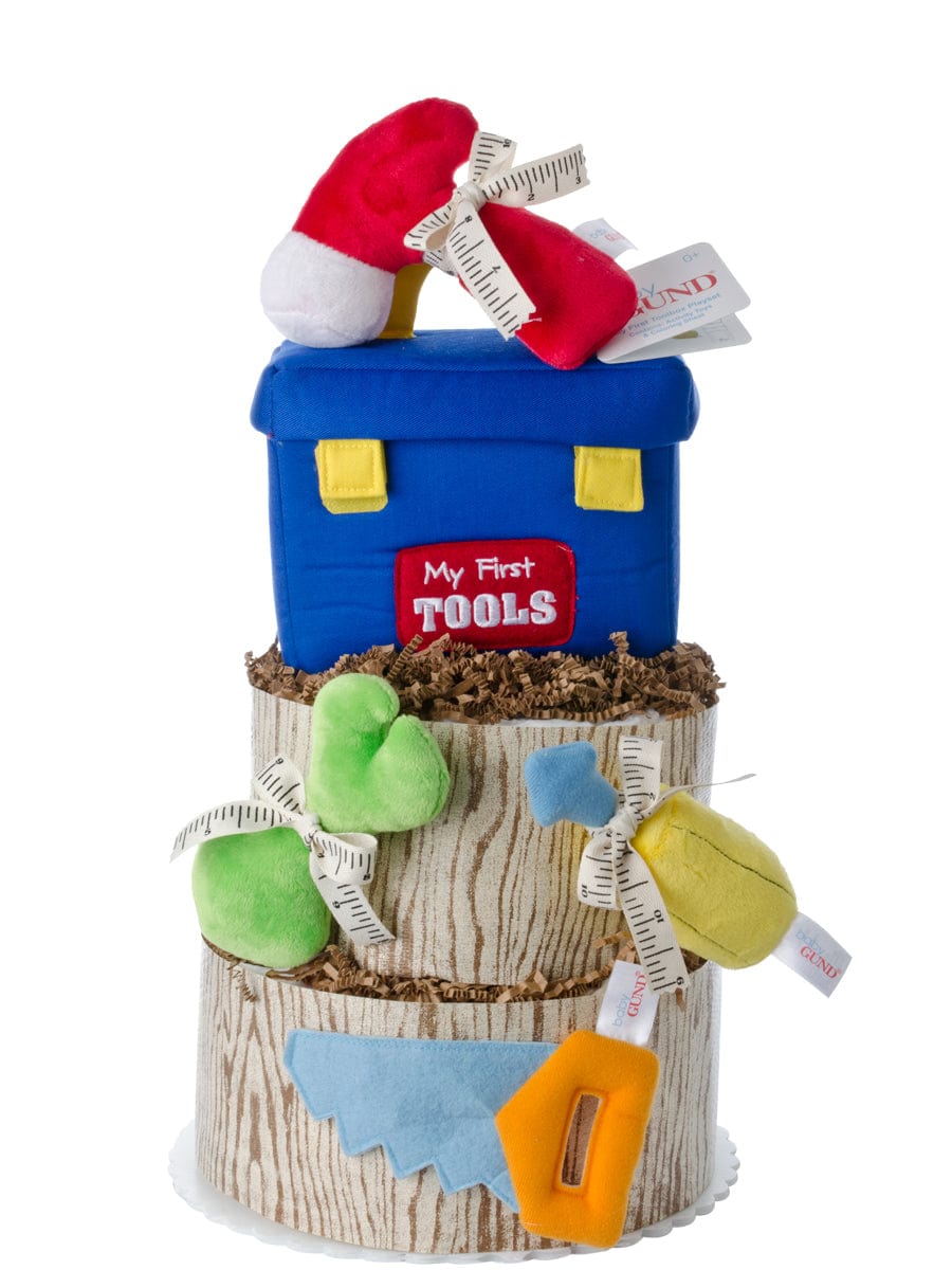 Lil' Baby Cakes Under Construction 2 Tier Baby Diaper Cake